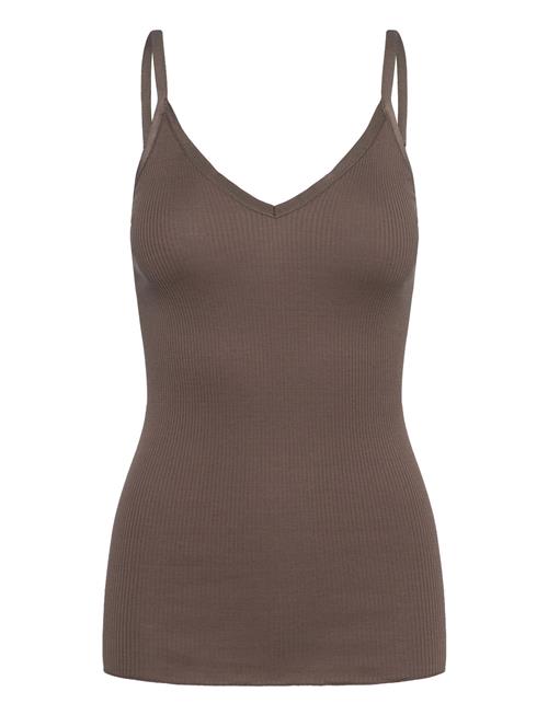 Silk Top W/ Elastic Band Rosemunde Brown