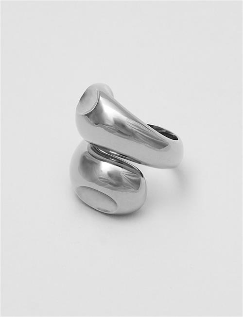 Egg Ring Blue Billie Silver