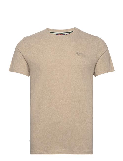 Essential Logo Emb Tee Superdry Beige