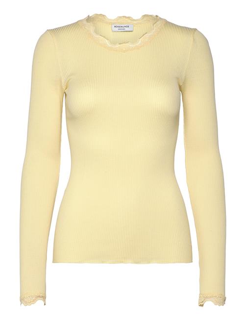 Rwbabette Ls Regular Lace T-Shirt Rosemunde Yellow