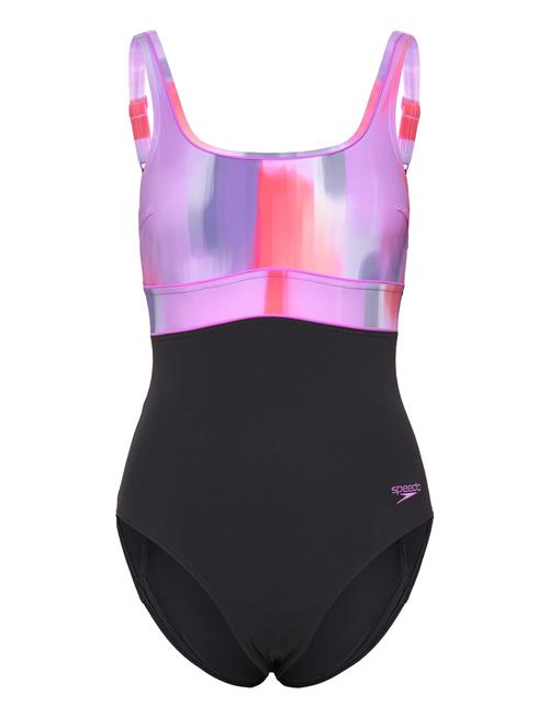 Womens Shaping Contour Eclipse Printed 1 Pc Speedo Black