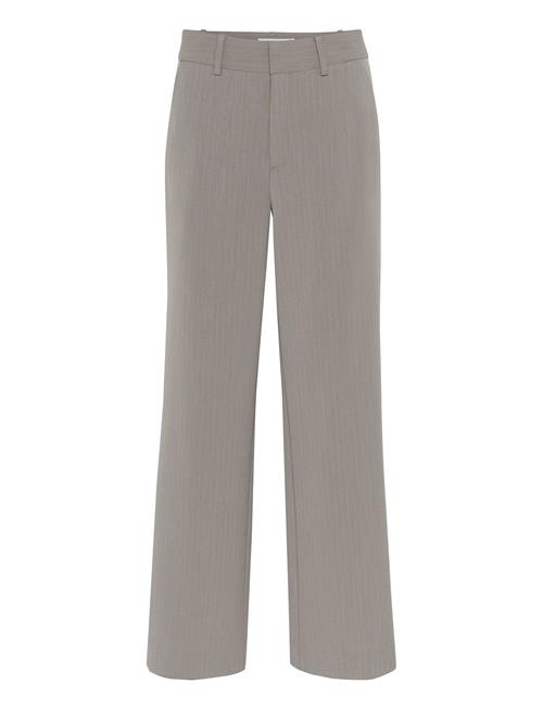 Joellegz Mel. Pinstripe Mw Pants Gestuz Beige