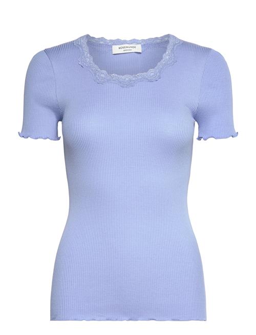 Rwbeatha Ss Regular O-Neck Lace T-S Rosemunde Blue