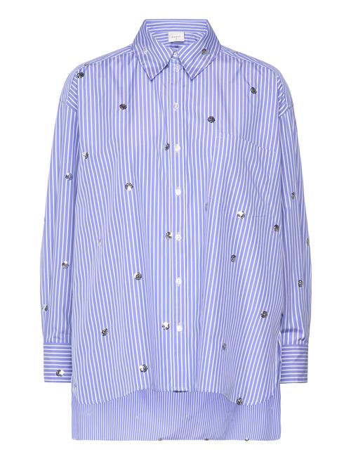 Que Over D Stripe Shirt Dante6 Blue