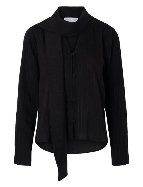 Slflucia Ls Tie Shirt B Selected Black
