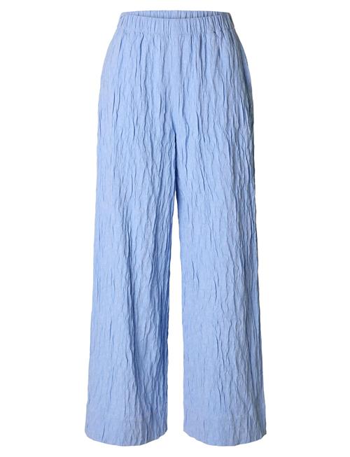 Slfcoria Hw Wide Pant B Selected Blue