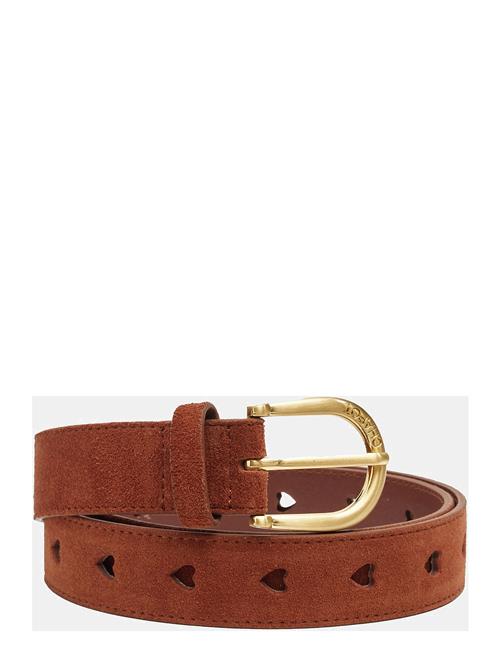 Cut It Out Heart Belt Suede/Leather Fabienne Chapot Brown