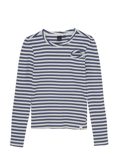 T-Shirt Ls Striped Indian Blue Jeans Blue