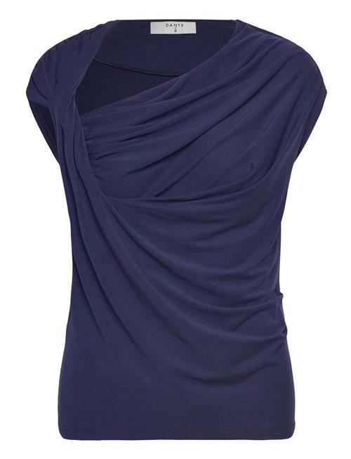 Se Dante6-Vicente Twist Detail Jersey Top Dante6 Navy ved Booztlet