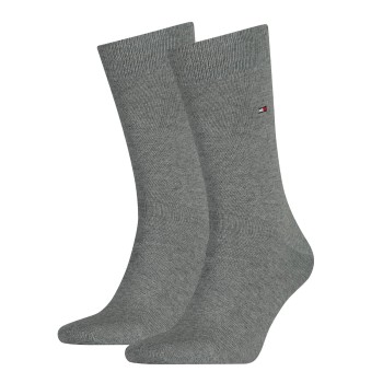 Tommy Hilfiger Legwear Tommy Hilfiger Strømper 2P Men Classic Sock Grå Str 47/49 Herre