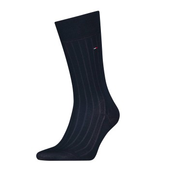 Tommy Hilfiger Legwear Tommy Hilfiger Strømper Premium Rib Crew Socks Mørkblå Str 43/44 Herre