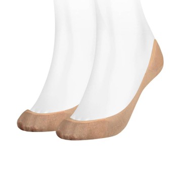 Tommy Hilfiger Legwear Tommy Hilfiger Strømper 2P Women Ballerina Step Sock Beige Str 35/38 Dame