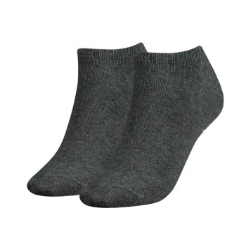 Tommy Hilfiger Legwear Tommy Hilfiger Strømper 2P Women Sneaker Sock Grå Str 39/42 Dame