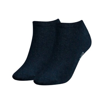 Tommy Hilfiger Legwear Tommy Hilfiger Strømper 2P Women Sneaker Sock Jeansblå Str 39/42 Dame