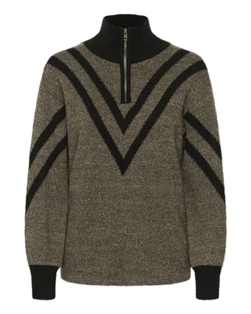 Kaffe Pullover  brun / sort