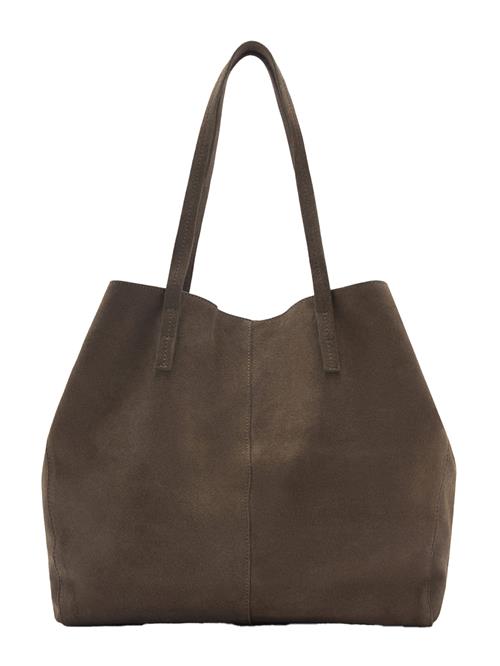 MANGO Shopper 'BASSI'  mørkegrøn