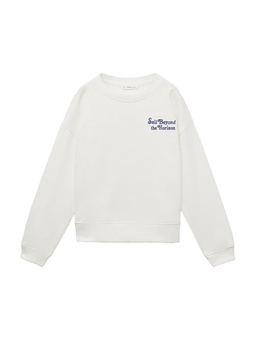 MANGO KIDS Sweatshirt 'SAIL'  mørkeblå / naturhvid