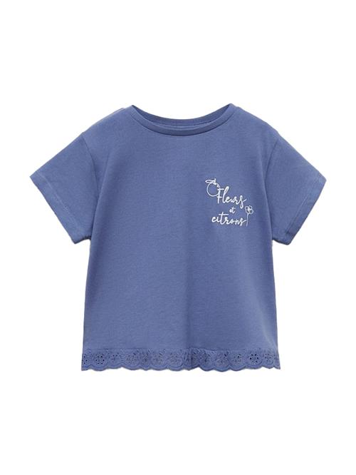 Se MANGO KIDS Bluser & t-shirts 'FLEURS'  safir / hvid ved About You