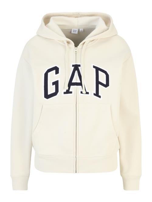 Gap Petite Sweatjakke 'HERITAGE'  creme / sort / hvid