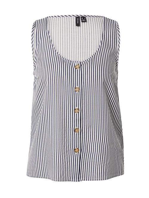 VERO MODA Bluse 'VMBUMPY'  navy / hvid