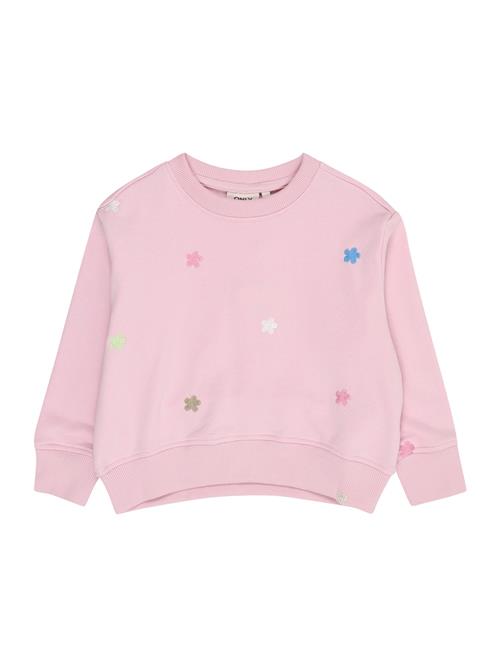 Only Mini Sweatshirt 'KMGLAVINA'  azur / brokade / lyserød / hvid