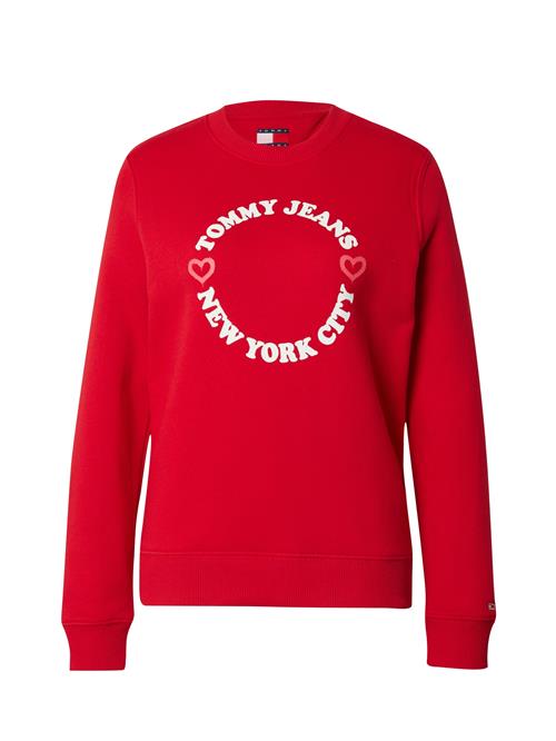 Se Tommy Jeans Sweatshirt 'NYC'  rød / hvid ved About You