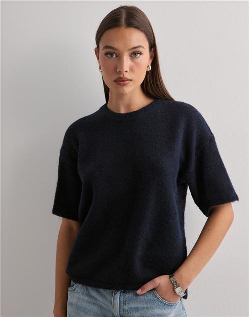 Mercer Amsterdam - Blå - Slfmaline-Liliana 2/4 Knit O-Neck N