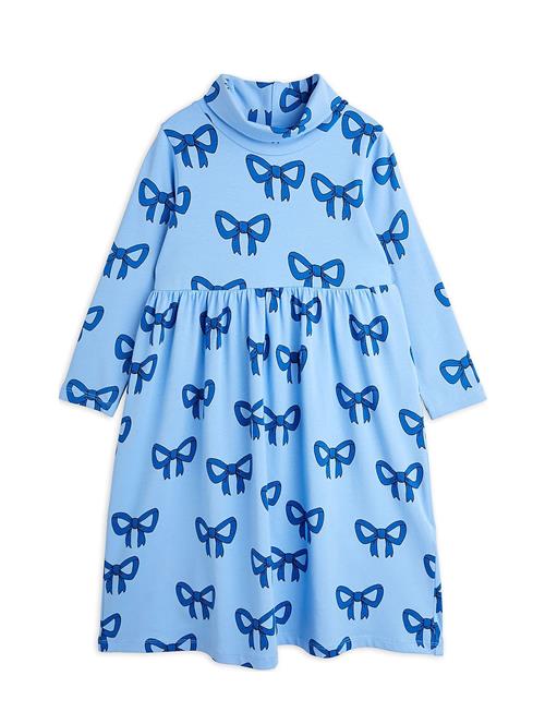 Bow Aop Ls Dress Mini Rodini Blue