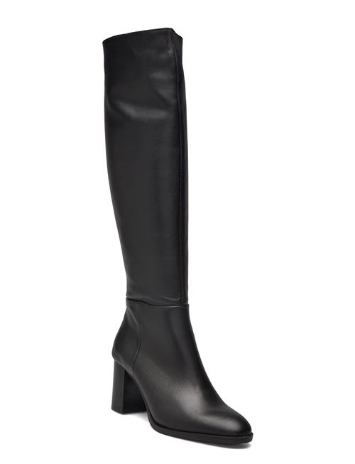 Boot Long Wooden Heel Apair Black