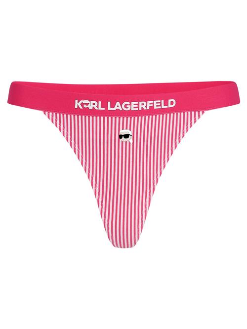 Karl Lagerfeld Bikinitrusse 'Ikon'  hindbær / hvid