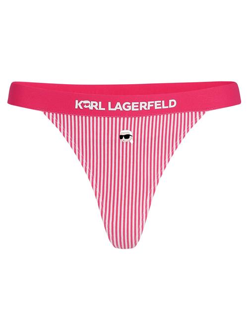 Se Karl Lagerfeld String 'Ikon'  hindbær / hvid ved About You