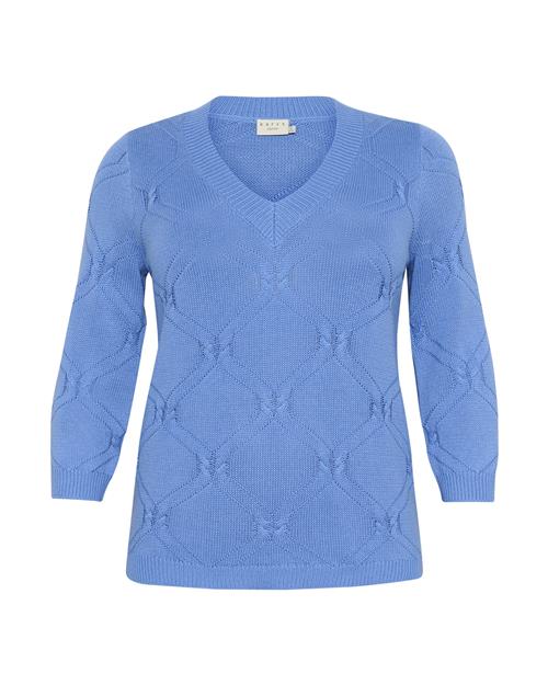 KAFFE CURVE Pullover 'Carlie'  azur