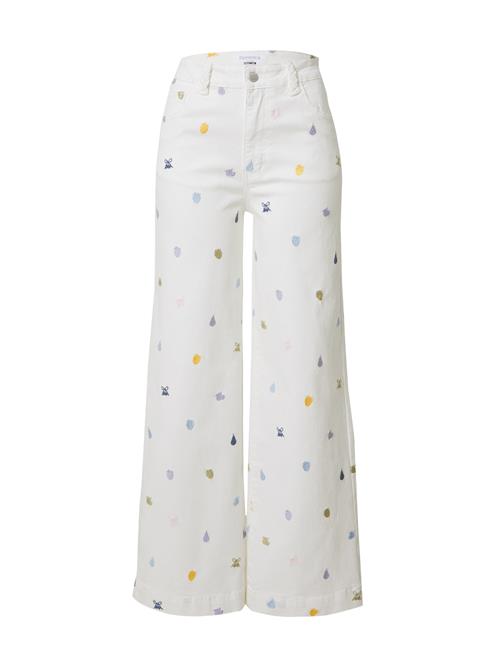 florence by mills exclusive for ABOUT YOU Jeans 'Cassaven'  lyseblå / gul / lavendel / white denim