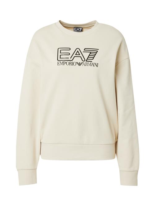 EA7 Emporio Armani Sweatshirt  creme / sort