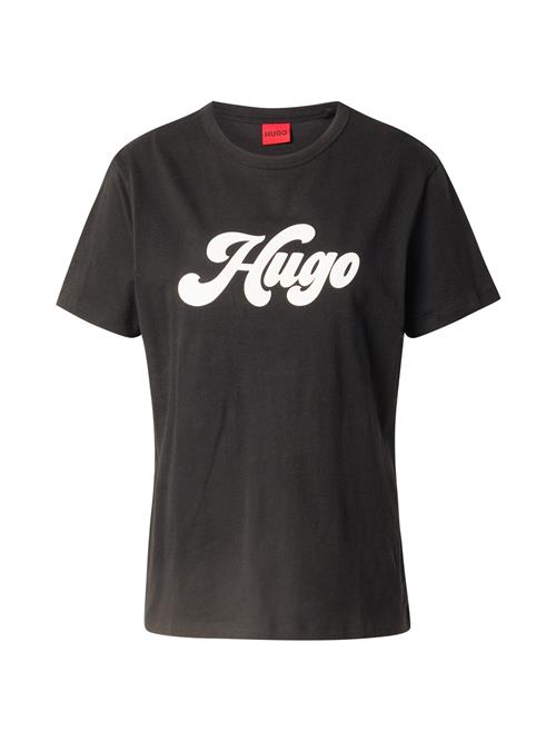 HUGO Shirts 'Damacia_4'  sort / hvid