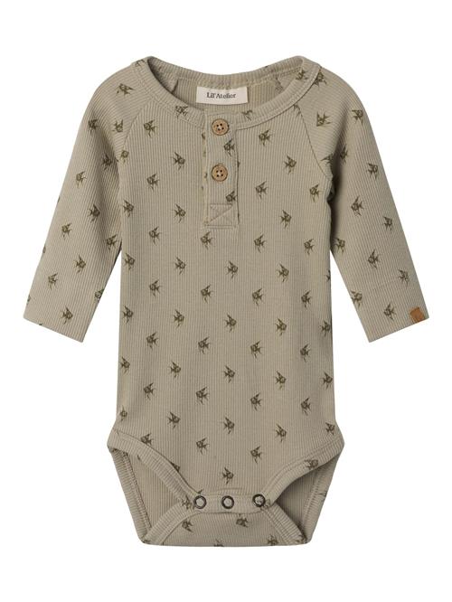 NAME IT Sparkedragt/Body  mørkebrun / taupe / khaki