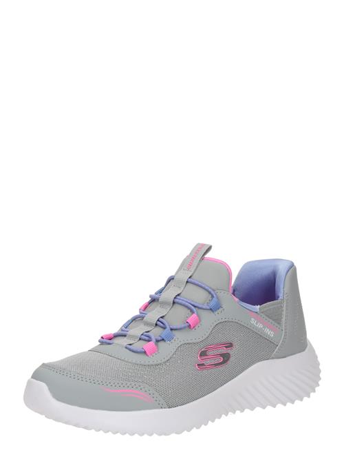 SKECHERS Sneakers 'WAVE 92'  grå / sølvgrå / neonpink