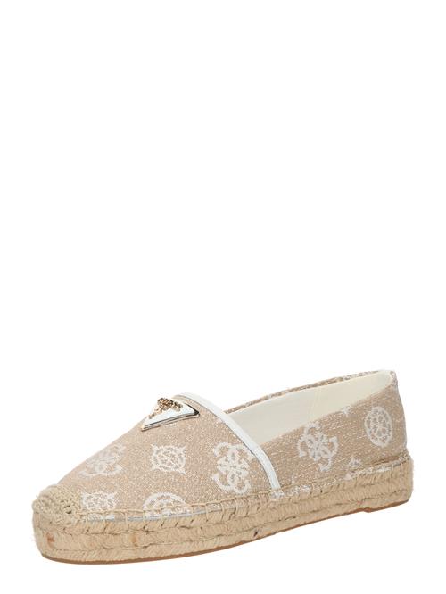 GUESS Espadrillaer 'JOLANDON'  hvid / uldhvid