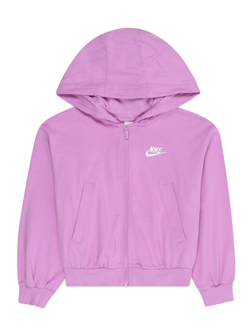 Nike Sportswear Sweatjakke  pink / hvid