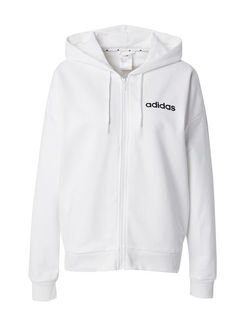 ADIDAS SPORTSWEAR Sportssweatjakke 'Essentials'  sort / hvid