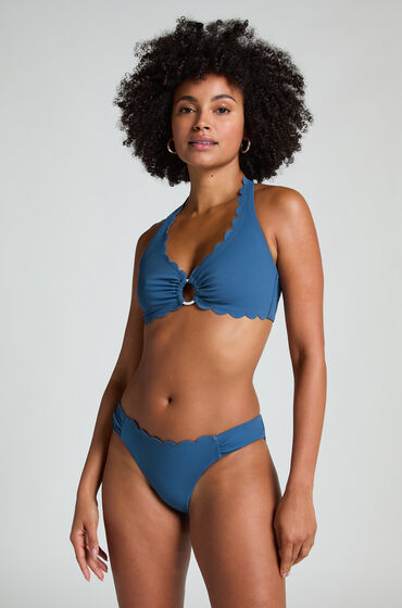 Hunkemöller Rio Bikinitrusse Scallop blå