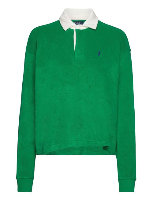 Cropped Terry Rugby Shirt Polo Ralph Lauren Green