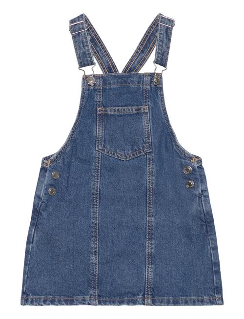 Short Denim Pinafore Mango Blue