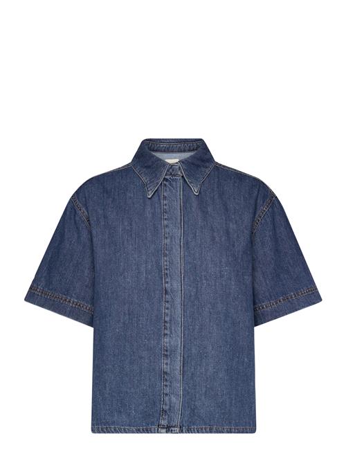 Finley Denim Ss Shirt French Connection Blue