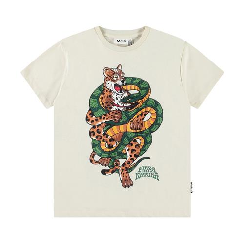 Molo Riley Short Sleeve T-Shirt Jaguar And Snake | Beige | 98 cm