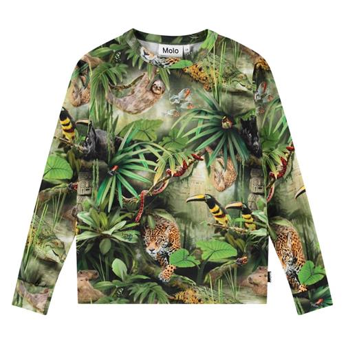 Molo Rill Long Sleeve T-shirt Jungle Animals | Grønn | 128 cm