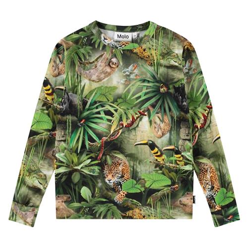 Se Molo Rill Long Sleeve T-shirt Jungle Animals 110 cm  Grøn  110 cm  mand ved Babyshop