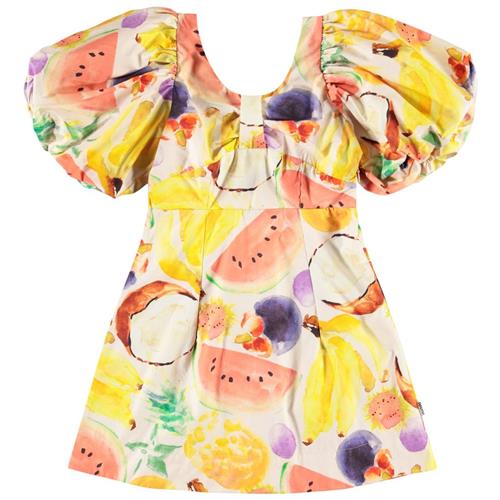 Molo Cissy Short-Sleeved Dress Fruit Salad 122/128 cm  Beige  122/128 cm  kvinde