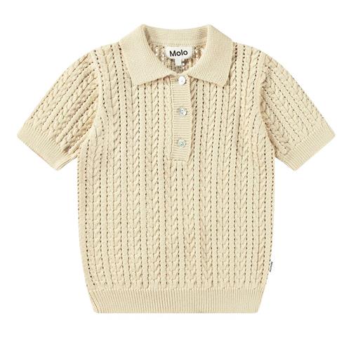 Molo Gretel Knitted Polo Shirt Brazilian Sand | Beige | 146/152 cm