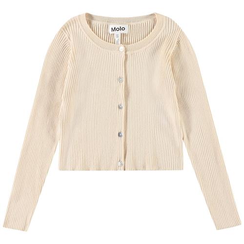 Molo Giselle Knitted Cardigan Brazilian Sand 134/140 cm  Beige  134/140 cm  kvinde
